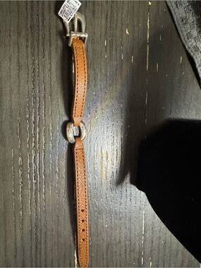 Brighton Tan Leather Horsebit Bracelet